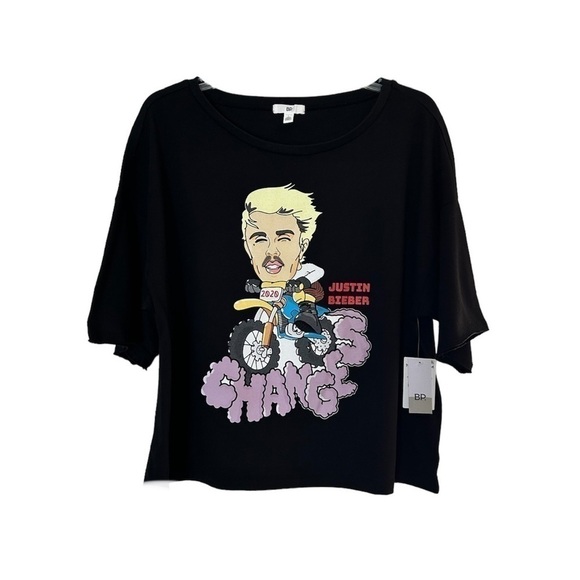 • Bp • Justin Bieber Crop Graphic Tee - Picture 13 of 13